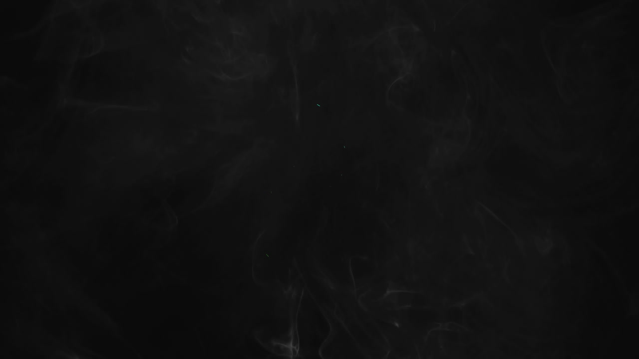 Animation of boom text over neon triangles on black background