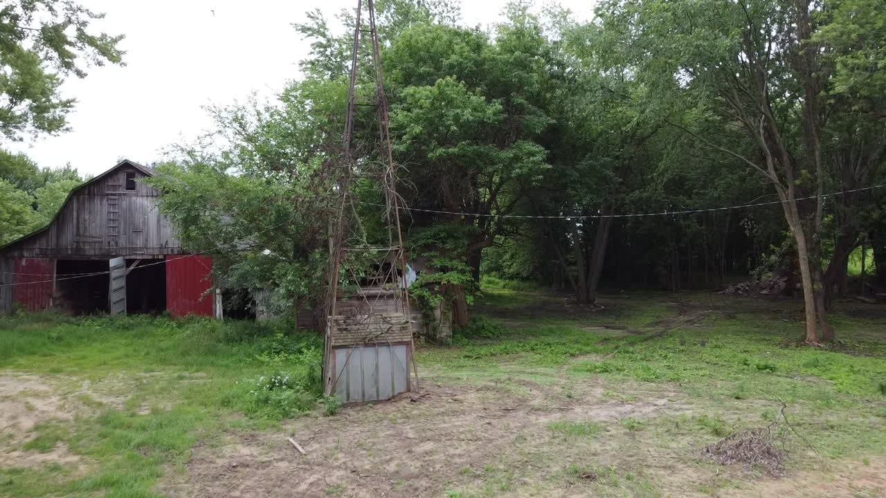 granero rústico holanda michigan drone aéreo