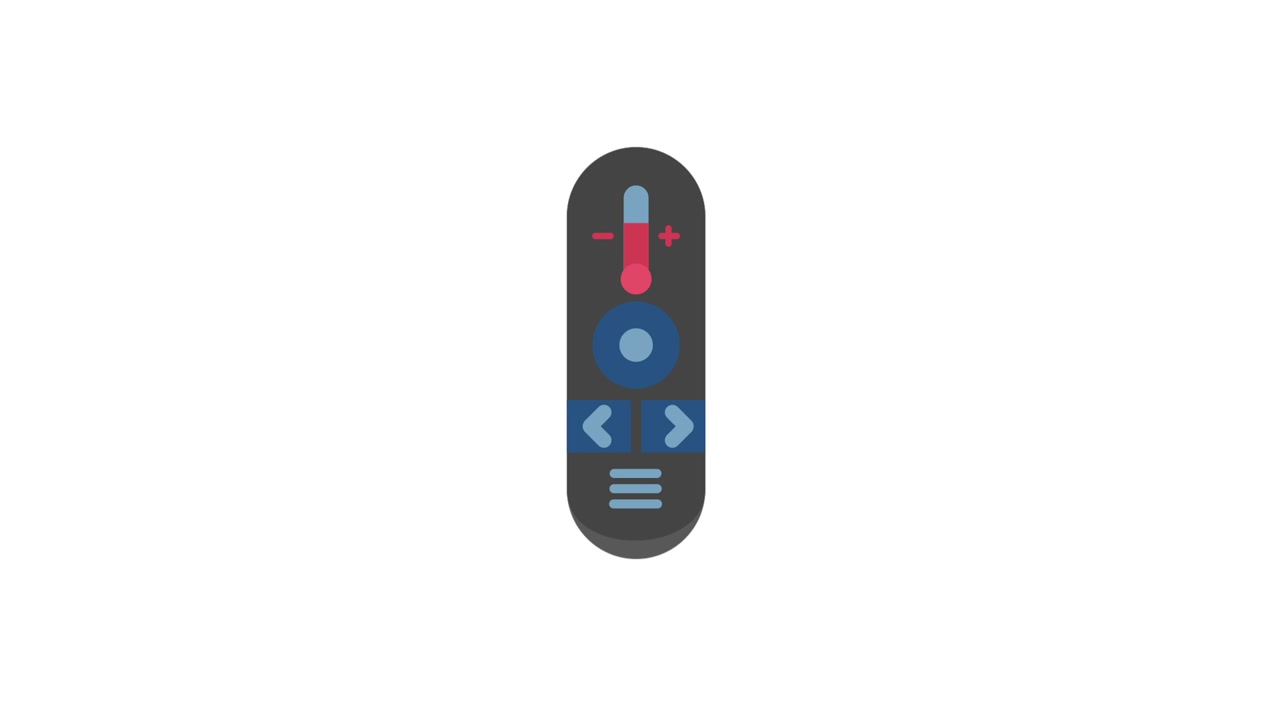Animated Remote Control with Buttons and Slider