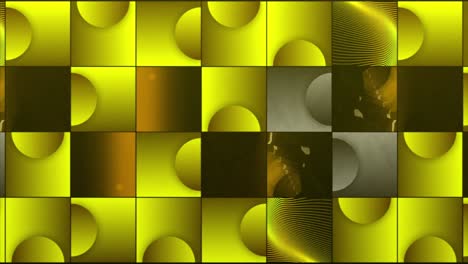 abstract geometric pattern with circles and squares