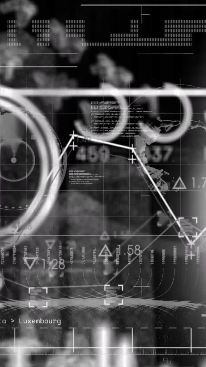 Animation of data processing over globe