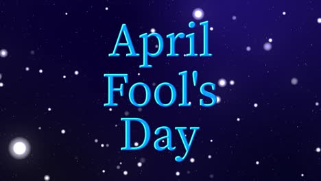 4월의 어리석은 영어 메시지 텍스트 애니메이션 모션 그래픽