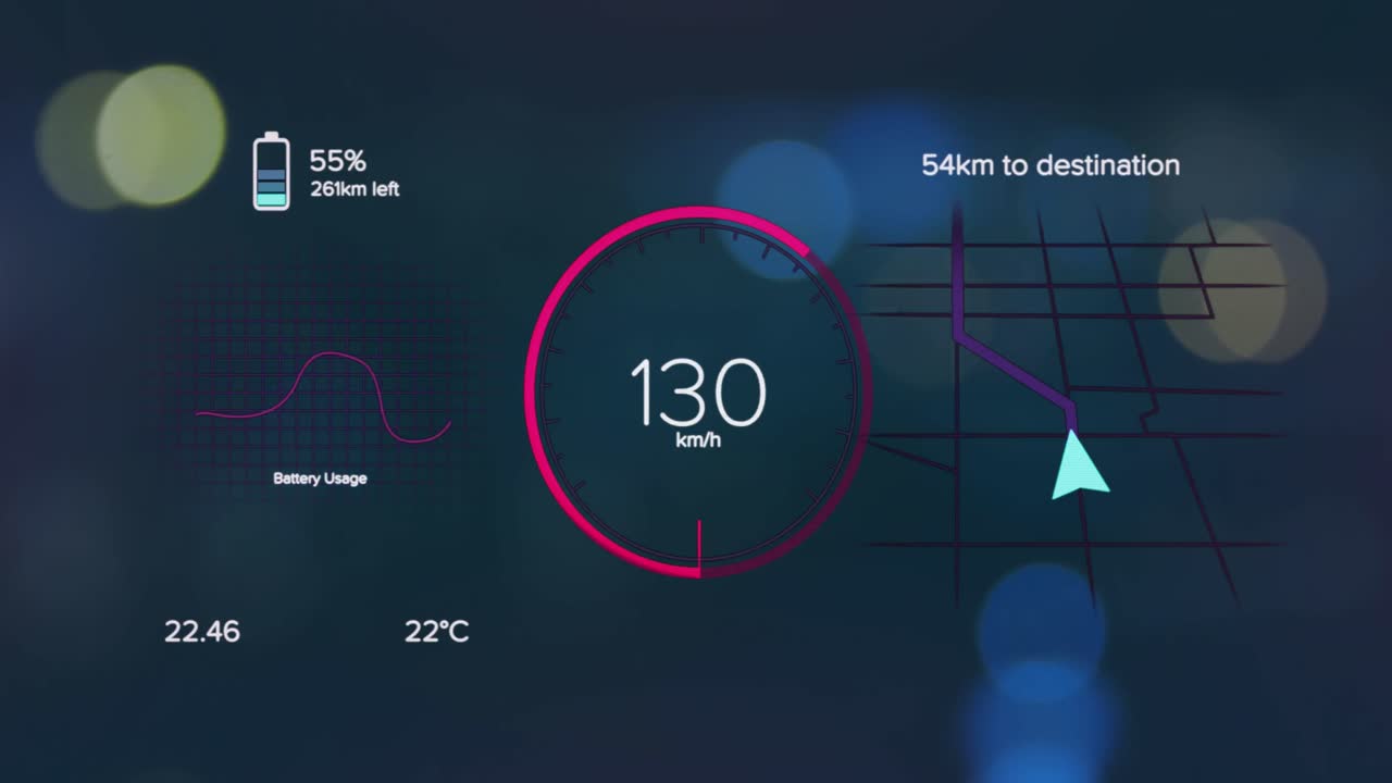 배터리 아이콘의 애니메이션, 로딩 서클의 번호 변경, 렌즈 플레어에 대한 내비게이션 패턴