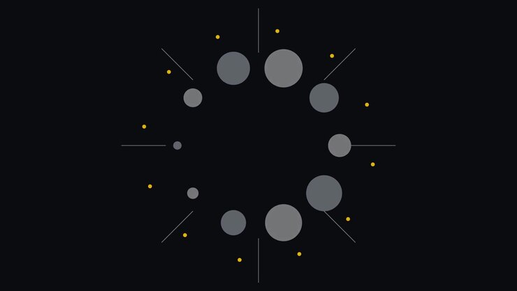 Abstract Motion Graphic of Expanding and Fading Circles