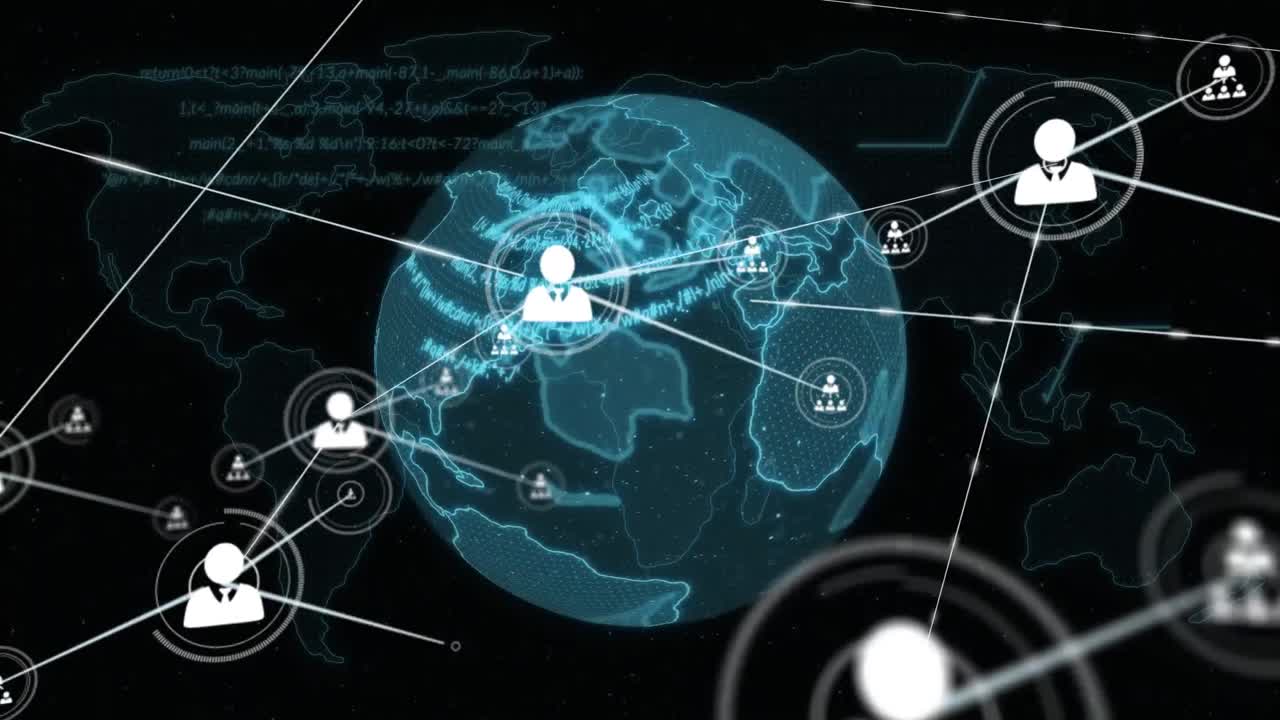 디지털 글로브와 함께 움직이는 커 ⁇ 터와 디지털 데이터