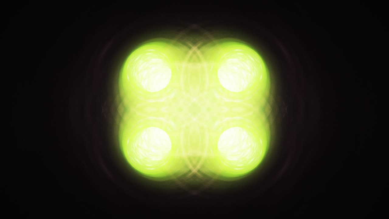 un agujero de gusano intergaláctico renderizado en un estilo fractal verde