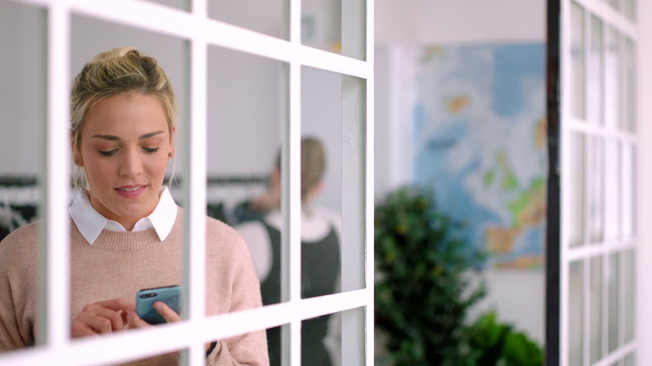 Business woman talking on a phone