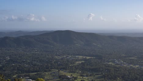 timelapse of hills of brisbane, queensland, australia