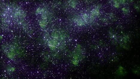 Vibrant-starry-night-sky-mesmerizing-display-of-green-and-purple-stars