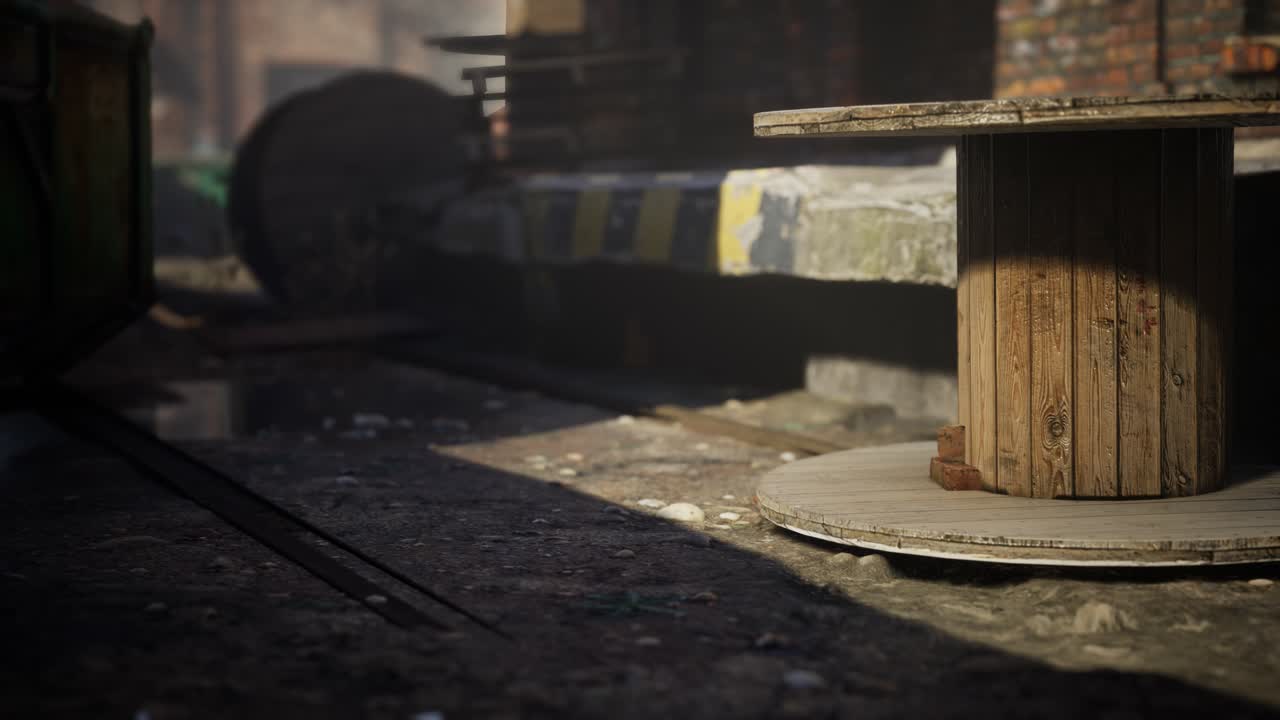 코로나바이러스 코로나19 전염병으로 인해 버려진 공장이 비어 있습니다.