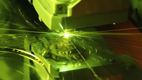 CNC-Laser-cutting-of-metal,-modern-industrial-technology.