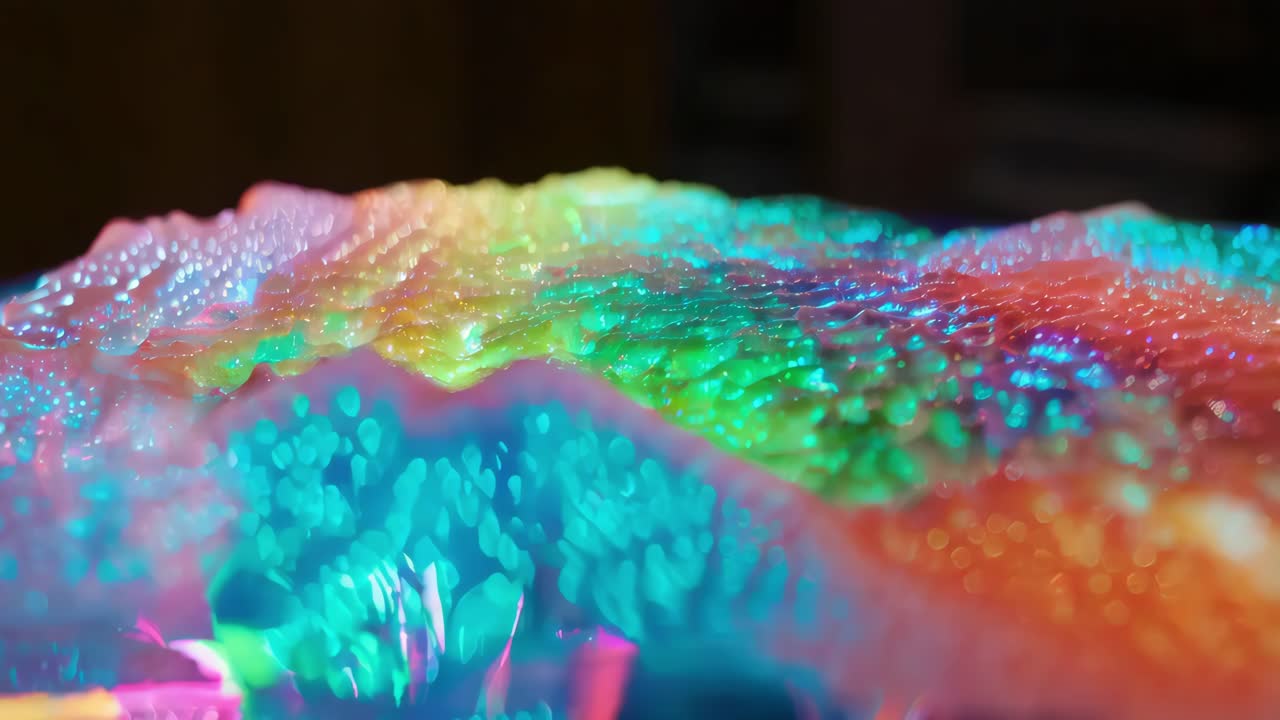 무지개 액체 추상 텍스처