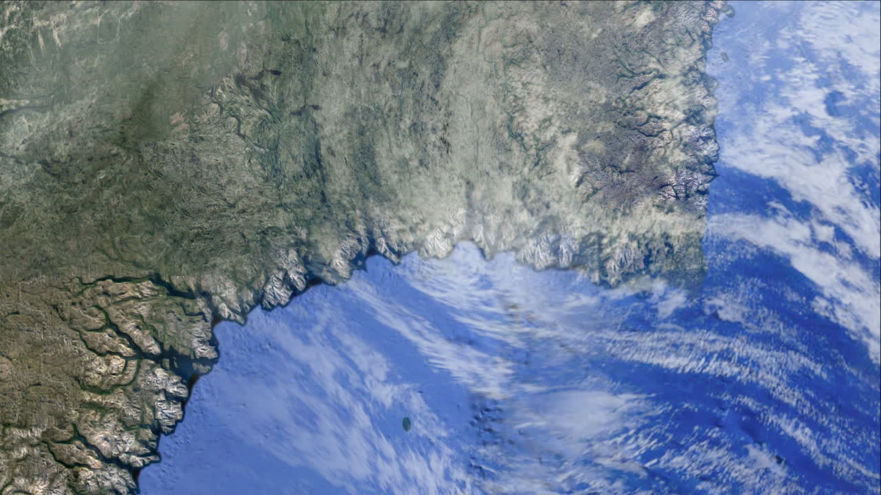 Breathtaking view from space with a huge hurricane. Hurricane Irma, storm, tornado.