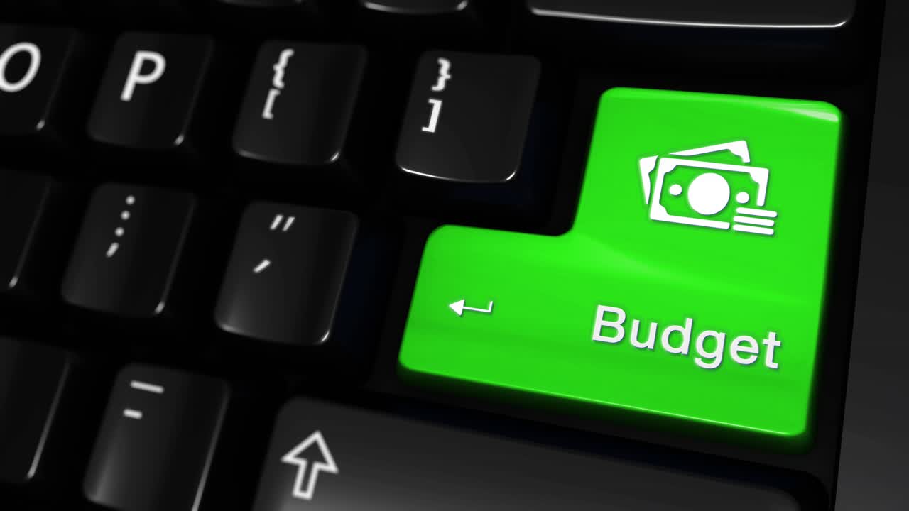 Tasto Budget su una tastiera del computer