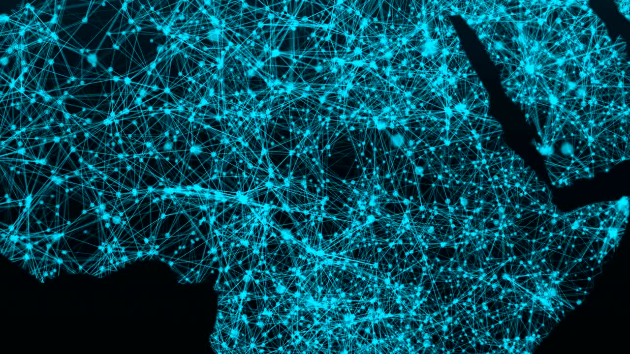 World map network. Connection dots background