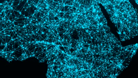 world map network. connection dots background