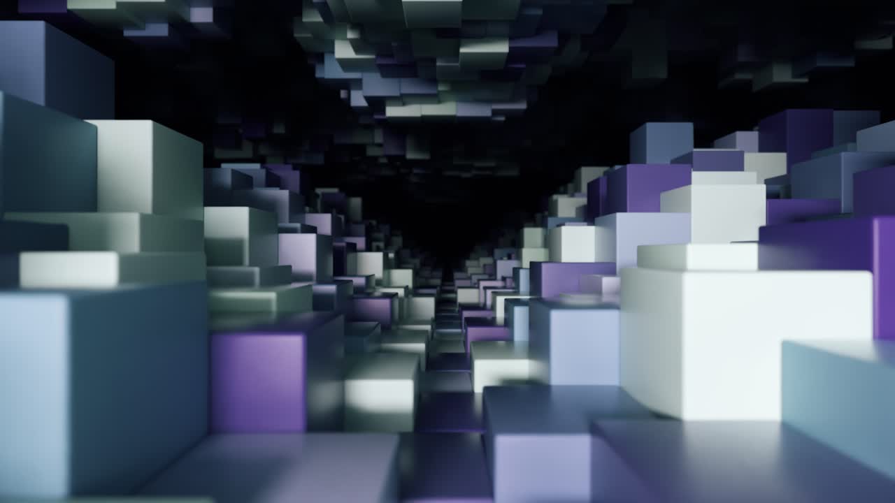 abstracto del túnel del cubo 3d