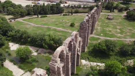 engineering marvel los milagros aqueduct, aerial orbit, low angle