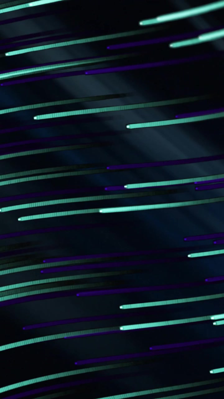 Animazione di linee bianche e blu che si muovono su sfondo nero.