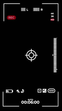 gráfico de movimiento del fondo de la interfaz rec