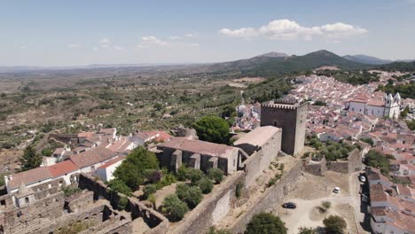 picturesque hilltop medieval castle, castelo de vide, portugal