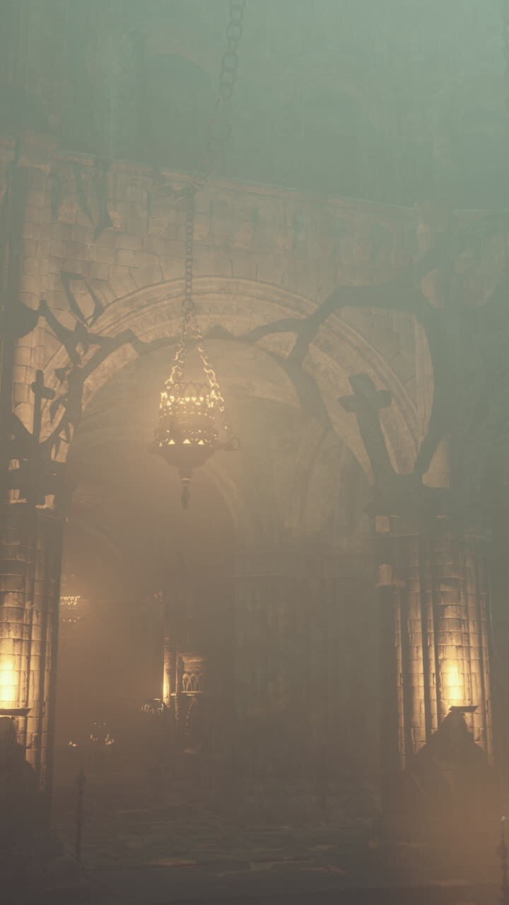A Dark and Mysterious Castle Interior