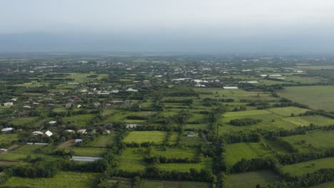 Landschaft-Mit-üppigen-Grünen-Feldern-Im-Dorf-Geguti,-Georgia---Luftpanorama