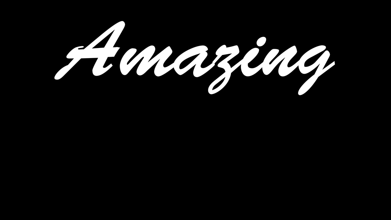 Amazing text animation message motion graphics