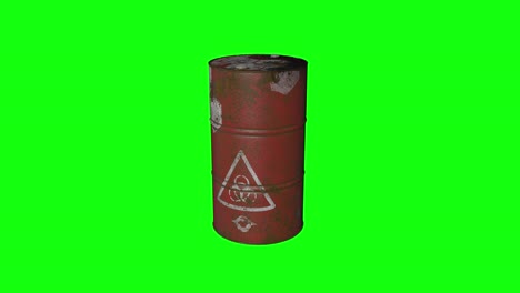 8 animations oil gasoline drum metal tank