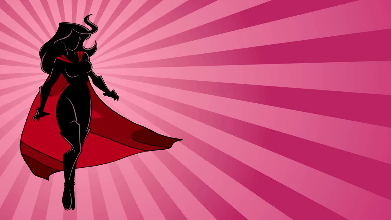 슈퍼히어로인 플라잉 레이 라이트 실루