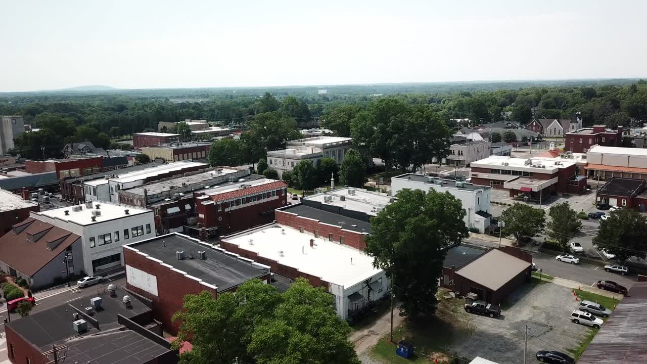 Aerial 4k City of Newton NC