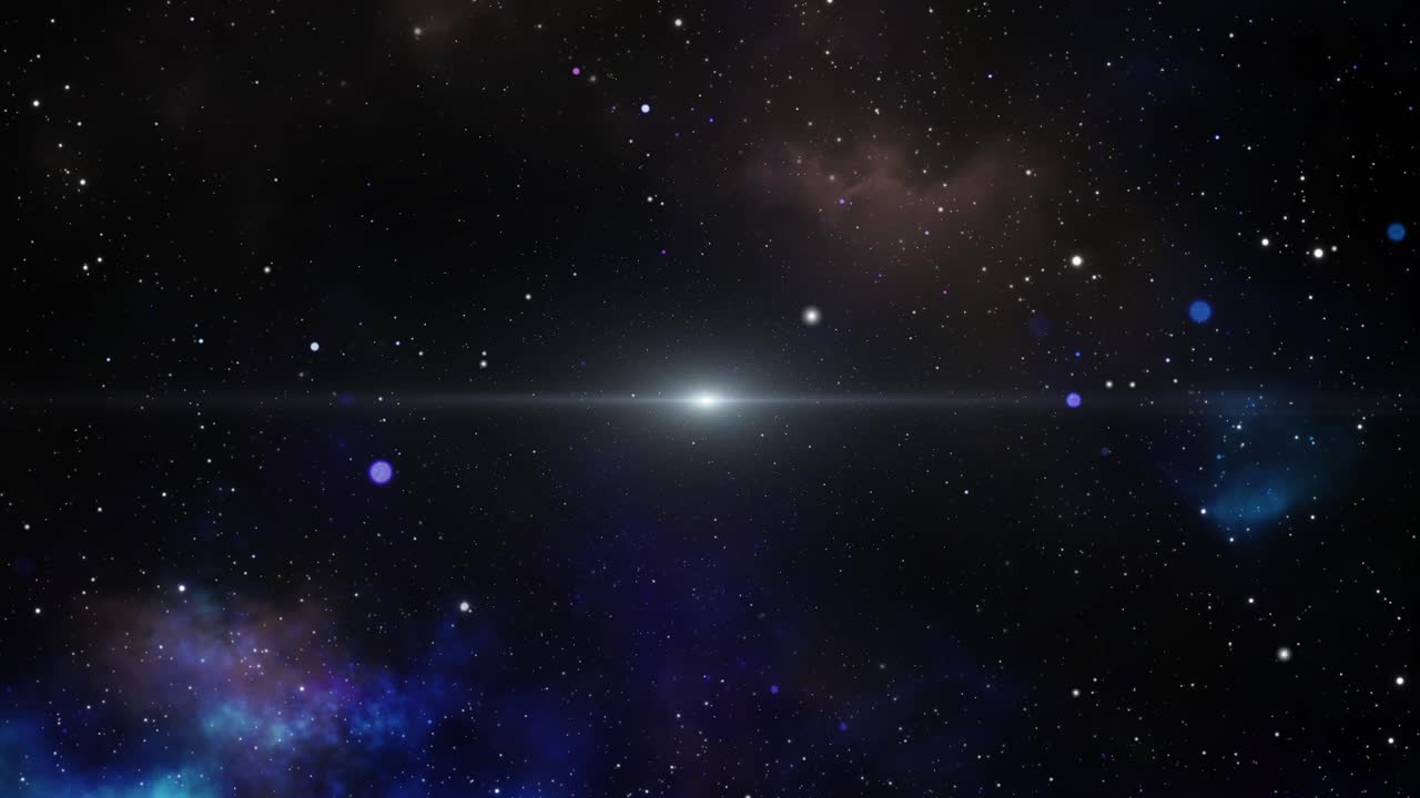 volare nell'animazione spaziale 4k