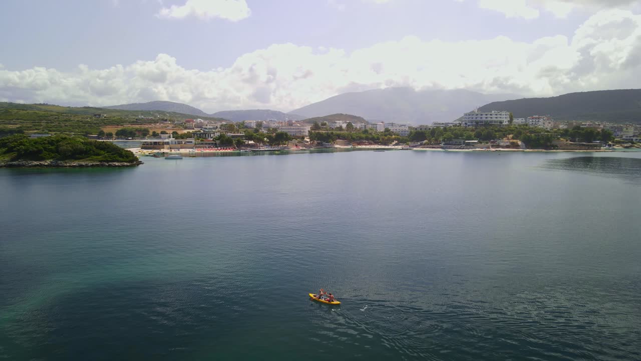 City of Ksamil in summer