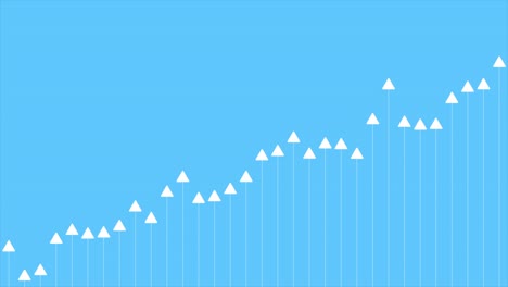 abstract growing financial graph chart motion background