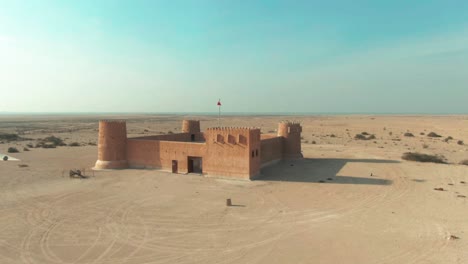 Zubara-Fort-In-Der-Wüste-Von-Katar---Drohnenaufnahme-11