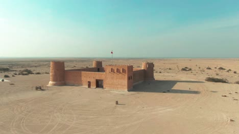 Fuerte-De-Zubara-En-El-Desierto-De-Qatar---Disparo-De-Drones-11