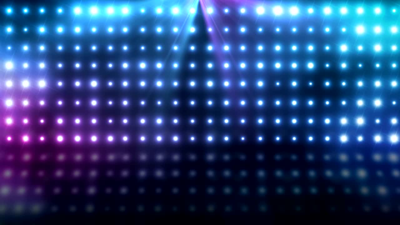 luces de colores en una pared de bombillas parpadeando - bucle