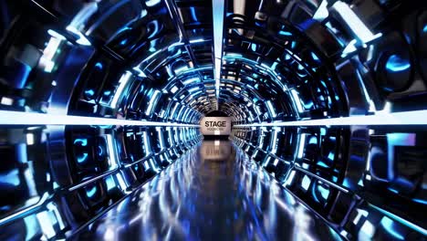 futuristic stage tunnel