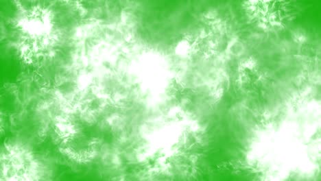gráficos de movimiento de humo blanco mágico con fondo de pantalla verde
