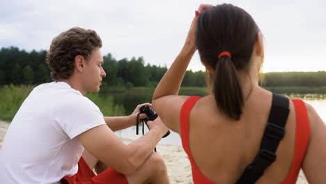 Rettungsschwimmer-Am-Strand