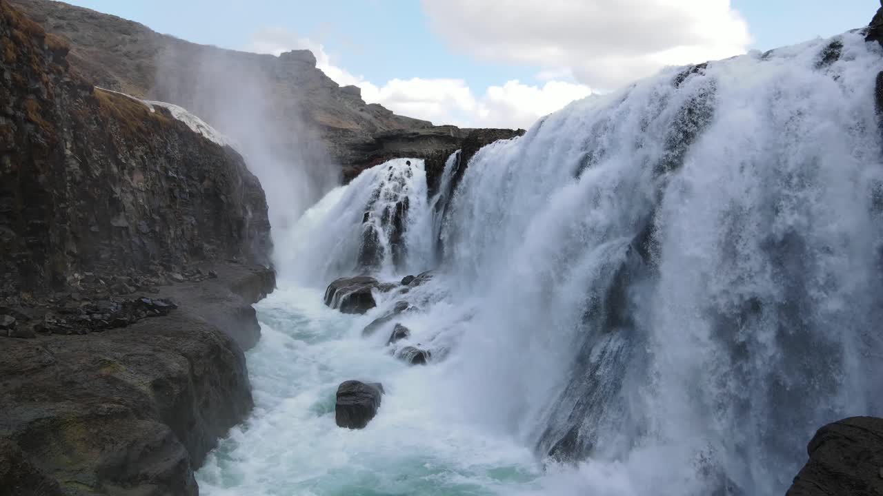 islandia cascada gullfoss drone aéreo 8.mp4