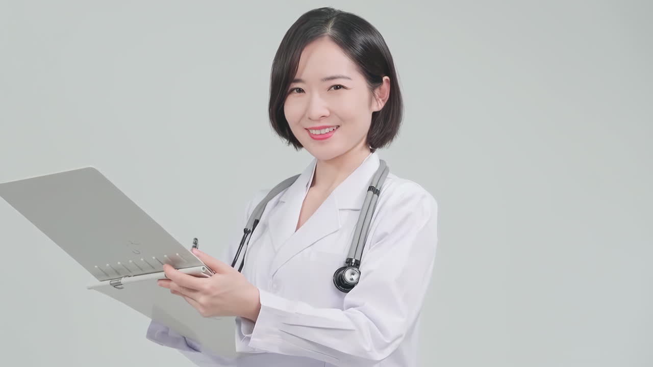 Premium stock video Therapist, female doctor pharmacist nurse smiling