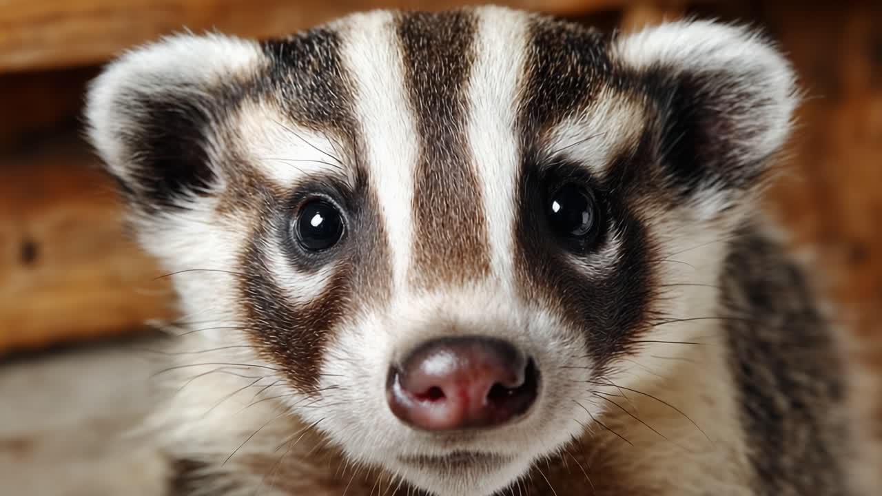 Un incontro ravvicinato con un tasso sorprendente: espressioni accattivanti e caratteristiche uniche catturate in dettaglio su sfondi naturali.