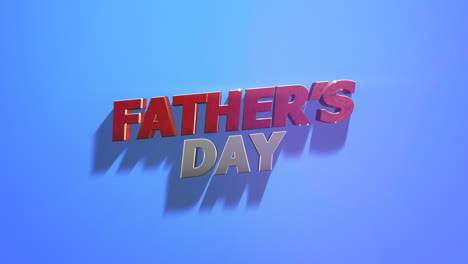 celebrate fathers day with striking 3d text design in bold colors