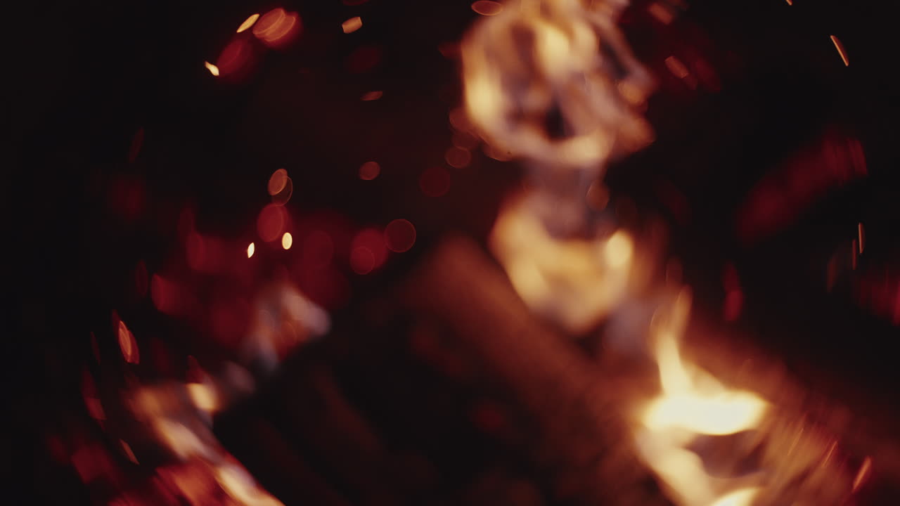 Blurred Fire at Night