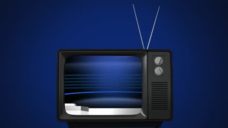 Pantalla-De-Noticias-De-Televisión-Vintage-Con-Noticias-Falsas-Escritas-En-Azul-Y-Gris