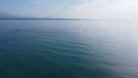 jetskiing on a calm ocean