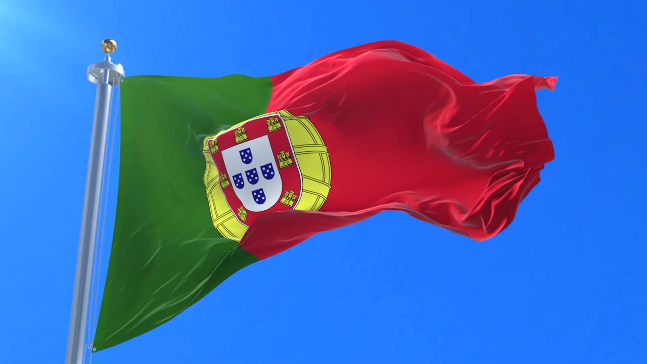 푸른 하늘과 함께 느린 바람에 포르투갈의 발을 흔들고, 루프