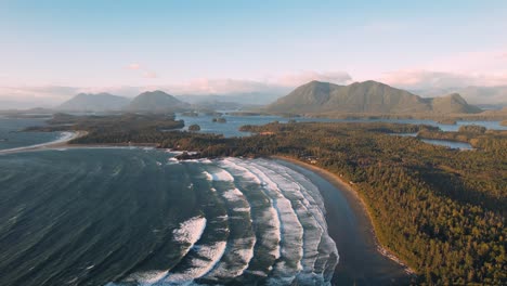 sunset drone footage 4 tofino bc, canada