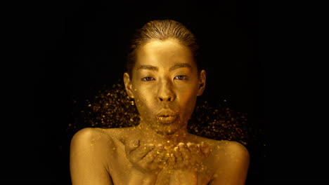 golden goddess portrait